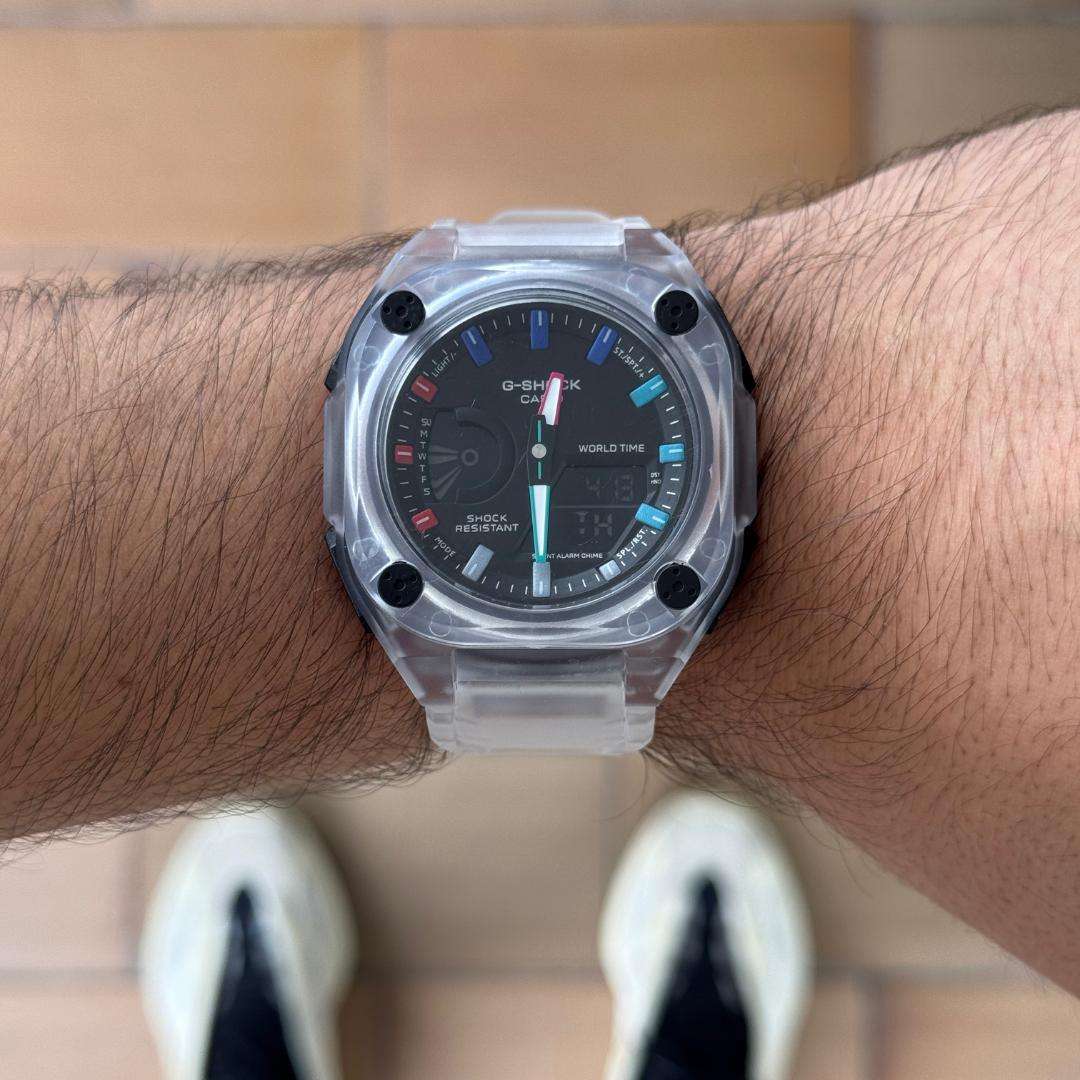 G-Shck Mudman Transparente Tablero Colores