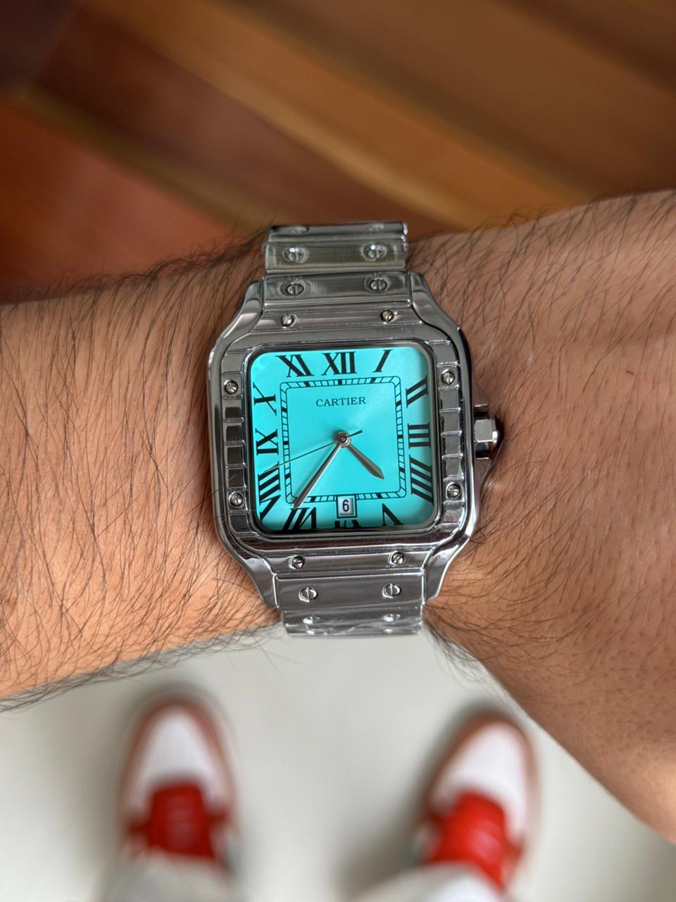 Cartier Santos Metálico Tiffany