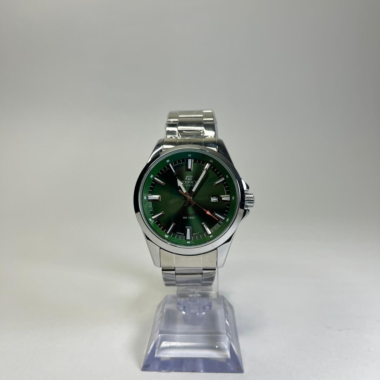 Casio Edifice Plateado Verde