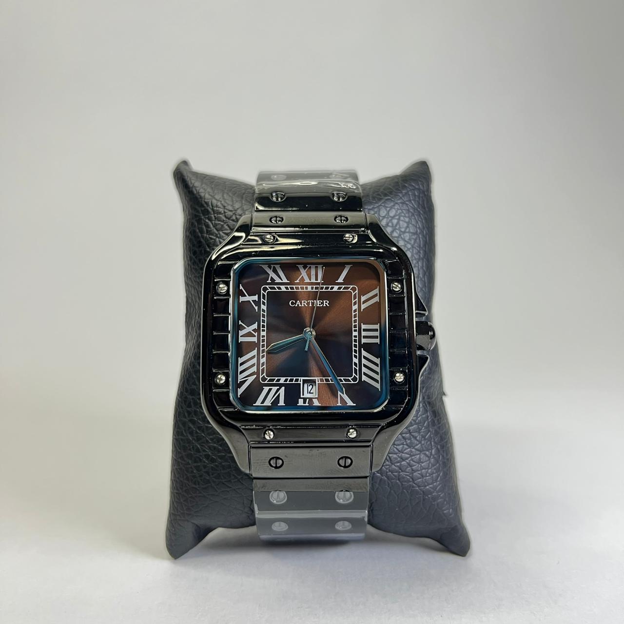 Cartier Santos Metálico Negro