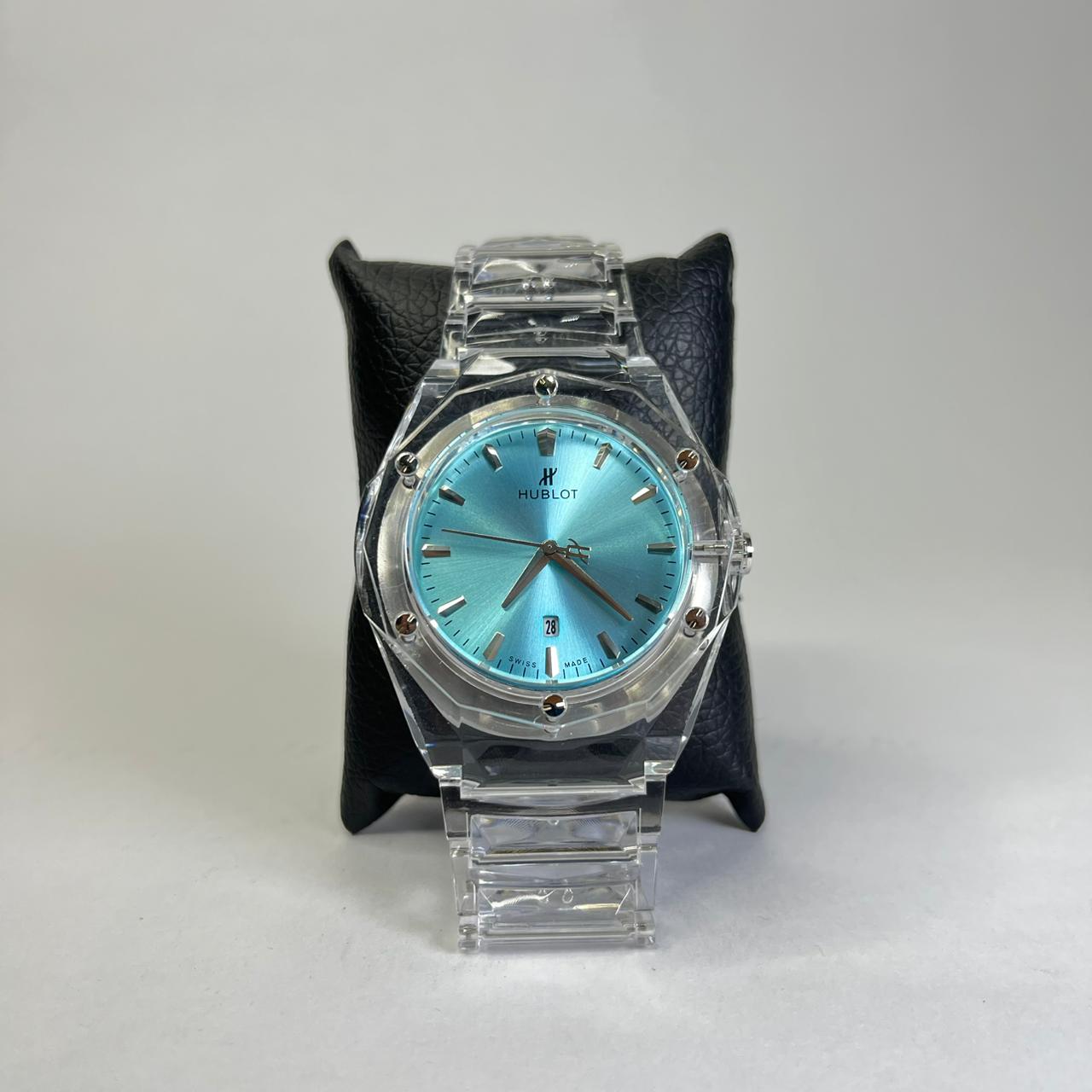 Hublot Resina Plateado