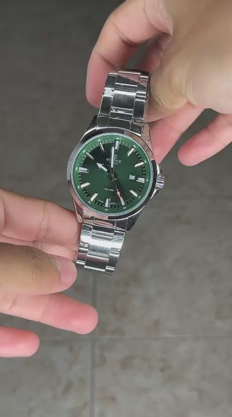 Casio Edifice Plateado Verde